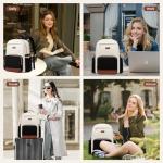 Stylish Waterproof Backpack for Women – Beige-Black-Brown