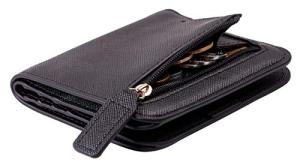 RFID-Blocking Luxury Leather Bifold Wallet for Women