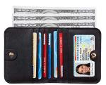 RFID-Blocking Luxury Leather Bifold Wallet for Women