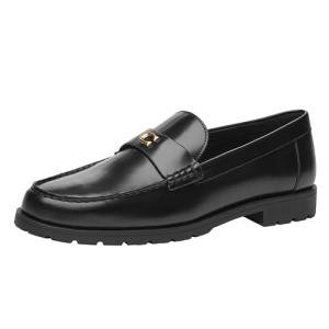 COACH Jolene Black Women's Loafers, Size 6.5