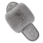 LongBay Women's Fuzzy Memory Foam Open Toe Slippers