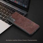 Slim Vintage Leather Galaxy S21 Case in Dark Brown