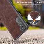 Slim Vintage Leather Galaxy S21 Case in Dark Brown