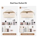 Prite Waterproof Vegan Leather Makeup Bag for Travel