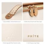 Prite Waterproof Vegan Leather Makeup Bag for Travel