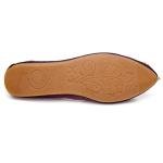 Red Rhinestone Pointed Toe Foldable Ballet Flats