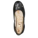 Sam Edelman Felicia Black Leather Ballet Flats