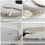 Off-White Woven Crocodile Leather Shoulder Bag