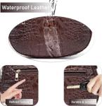 Luxury Crocodile Pattern Leather Crossbody Bag
