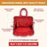 VILENCA HOLLAND Red Leather Backpack for Everyone
