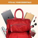 VILENCA HOLLAND Red Leather Backpack for Everyone