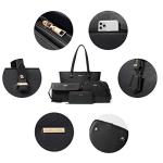 Chic 4-Piece Women's Leather Tote & Shoulder Bag Set