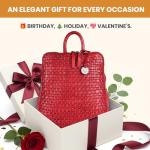 VILENCA HOLLAND Red Leather Backpack for Everyone