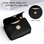 Luxury PU Leather AirPods Pro Case - Black