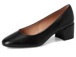 Cole Haan Women's Go-to Shayla Block Heel Pump, Black Leather, 9-B US
