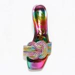 Cape Robbin Rhinestone Knot Stiletto Sandals - Multicolor