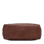 Hobo Shoulder Bag with Big Snap Hook Hardware (Brown)