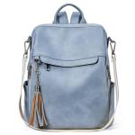Telena Backpack Purse for Women, PU Leather Anti Theft Travel Purse Shoulder Bags with Tassel