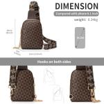 LBiayion Sling Bag for Women, Crossbody Fanny Pack - Lightweight Chest Bag for Travel, Adjustable Strap & Hidden Pocket