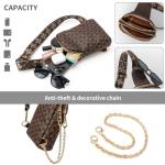 LBiayion Sling Bag for Women, Crossbody Fanny Pack - Lightweight Chest Bag for Travel, Adjustable Strap & Hidden Pocket