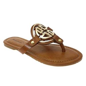 Pierre Dumas Women's Tan Colored Flat Sandals