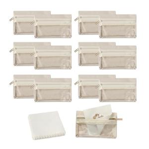 12pcs Travel Jewelry Pouch Travel Jewelry Organizers Travel Jewelry Bag Storage Set for Women Transparent Storage Bag for Jewelry Small Jewelry Roll Pouch with Silver Polishing Microfiber Cloth