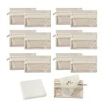 12pcs Travel Jewelry Pouch Travel Jewelry Organizers Travel Jewelry Bag Storage Set for Women Transparent Storage Bag for Jewelry Small Jewelry Roll Pouch with Silver Polishing Microfiber Cloth