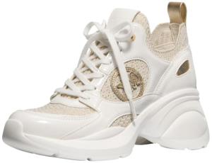 Michael Kors Women's Zuma Knit Trainer, Pale Gold, 6.5