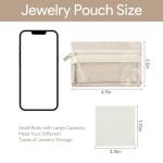 12pcs Travel Jewelry Pouch Travel Jewelry Organizers Travel Jewelry Bag Storage Set for Women Transparent Storage Bag for Jewelry Small Jewelry Roll Pouch with Silver Polishing Microfiber Cloth