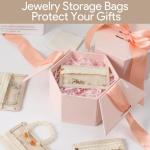 12pcs Travel Jewelry Pouch Travel Jewelry Organizers Travel Jewelry Bag Storage Set for Women Transparent Storage Bag for Jewelry Small Jewelry Roll Pouch with Silver Polishing Microfiber Cloth