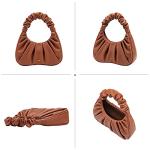 JW PEI Women's Gabbi Ruched Hobo Handbag - Dark Brown