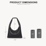 BOSTANTEN Shoulder Bag for Women Trendy Summer Hobo Handbag Purse Top-handlde Tote Bag, Black