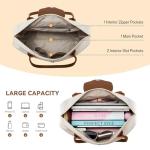 KALIDI Tote Bag for Women Nylon Top-Handle Purse,Shoulder Hobo handBag with Zipper Leisure Foldable Weekend Beige