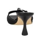 Guess Women's Dista Heeled Sandal, Black Patent 002, 8