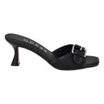 Guess Women's Dista Heeled Sandal, Black Patent 002, 8