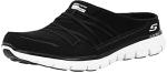 Skechers Sport Women's Air Streamer Slip-On Mule, Black/White, 8.5 M US