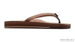 Rainbow Sandals Womens Luxury Leather - Double Layer Arch Support with 1/2" Narrow Straps, Nogales Wood, Womens size L / 7.5-8.5