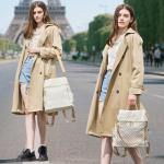 Convertible PU Leather Backpack Purse Set for Women