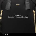 TUMI - Voyageur Atlanta Backpack - Travel Backpack for Women - For Business, Commute - Holds Up to 17" Laptop - Black & Gold Hardware