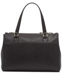 Calvin Klein Reyna Novelty Satchel, Black/Gold, One Size