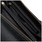 Calvin Klein Reyna Novelty Satchel, Black/Gold, One Size