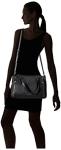 Calvin Klein Reyna Novelty Satchel, Black/Gold, One Size