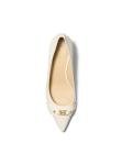 Michael Kors Women's Mandy Flex Kitten Pump, Light Cream, 8.5