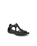 Ecco Womens Flash T-Strap Gladiator Sandal, Black, 38 EU/7-7.5 M US
