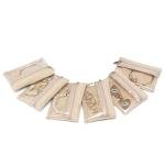 Vlando Travel Jewelry Bags,Jewelry Pouch Bag, Clear velvet zipper pockets Storage Bag Organizer Case for Women Girl Gift 6 Pcs