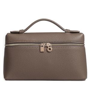 Rejolly Crossbody Bag for Women Small Top-Handle Pouch Purse Designer Shoulder Handbag Quiet Luxury Leather Trendy Purse Elephant Grey