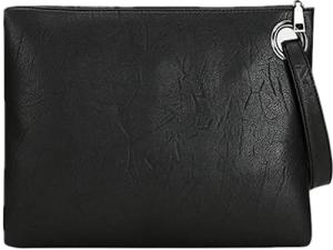 DIHKLCIO Evening Bags Purse Envelop Clutch Chain Shoulder Womens Wristlet Handbag Foldover Pouch (black) X-Large