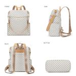 Convertible PU Leather Backpack Purse Set for Women