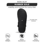 Project Cloud Genuine Leather Clogs for Women - Memory Foam Womens Clogs & Mules with Adjustable Straps - Lightweight Platform Shoes Non-Slip Slides (Goldstar, BLK, 8)