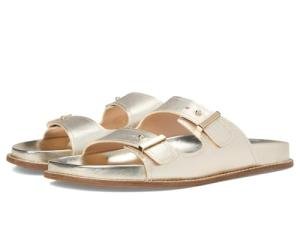 Cole Haan Womens Marisol Footbed Sandals Soft Gold Leather 9.5 Medium